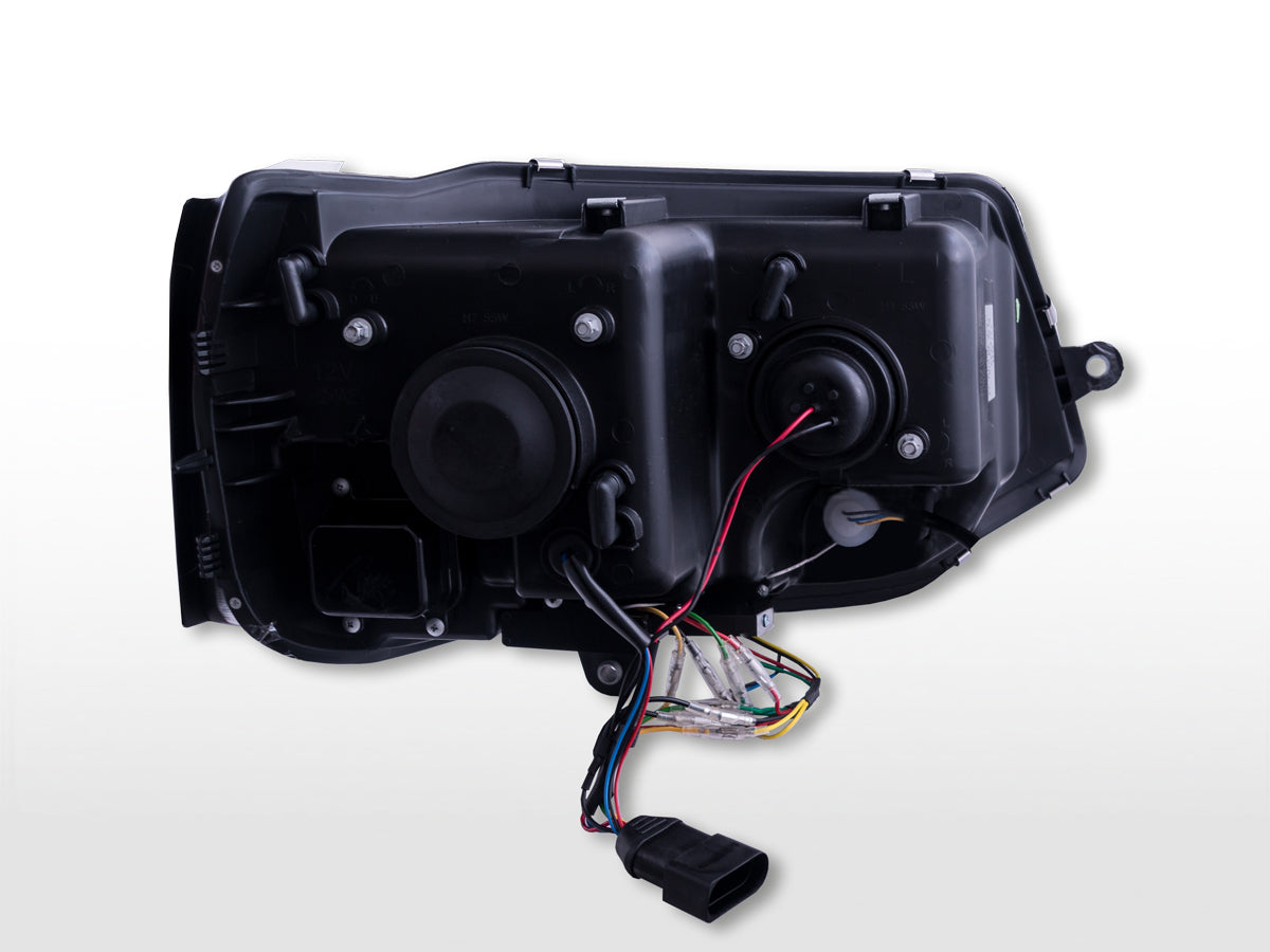 Halogen Scheinwerfer Set VW T5 Bj. ab 10 schwarz Halogen Scheinwerfer Set VW T5 Bj. ab 10 schwarz